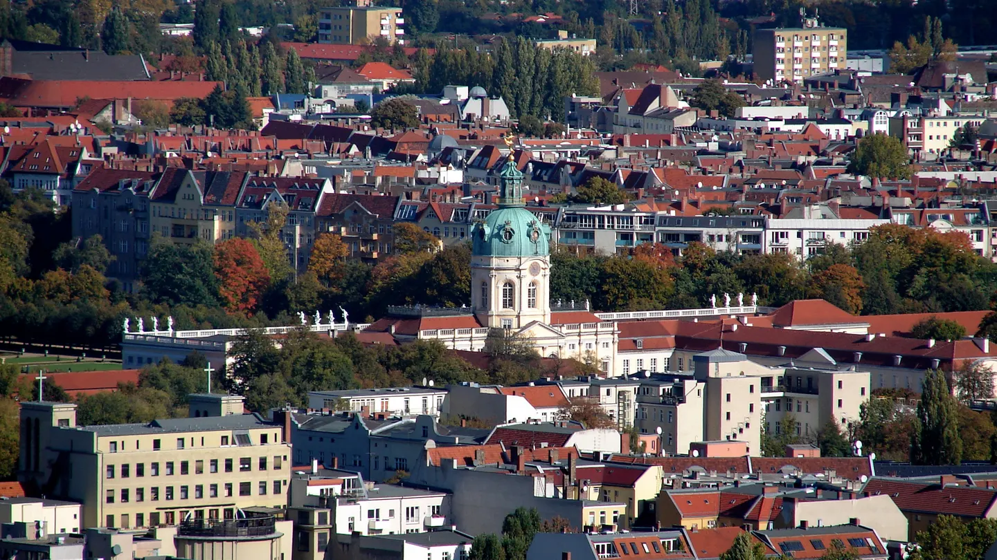 Schloss Charlottenburg aus der Vogelperspektive
